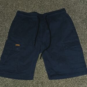 Amazon Men's Dark Blue Cargo Shorts